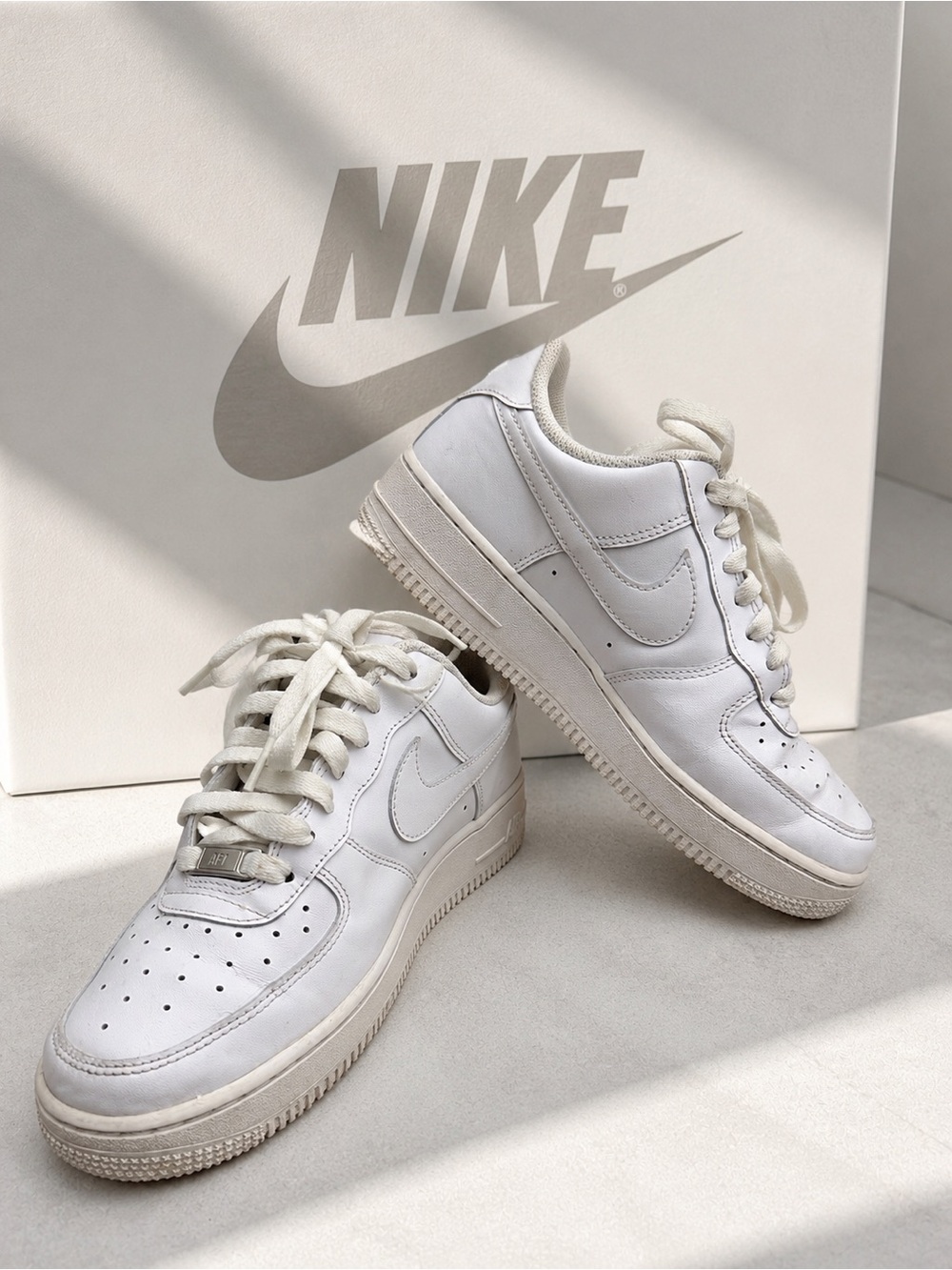 adidas White Low-Top Leather Sneakers